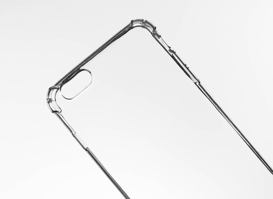Carcasa maleable transparente para teléfono